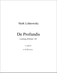 De Profundis SATB choral sheet music cover